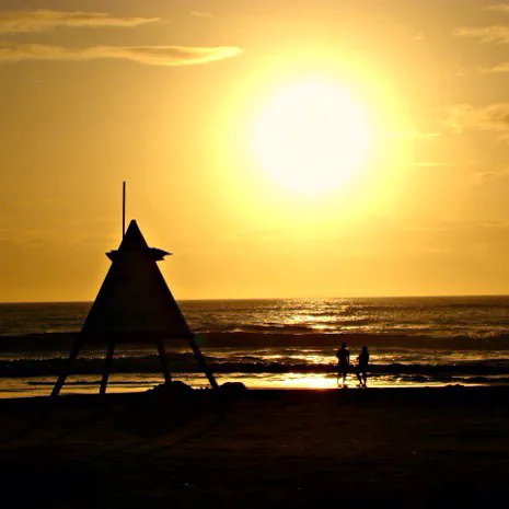 Praia de Capão da Canoa vista da areia