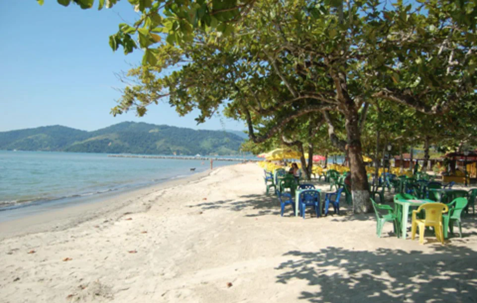 Praia do Pontal, ao lado do Centro Histórico de Paraty