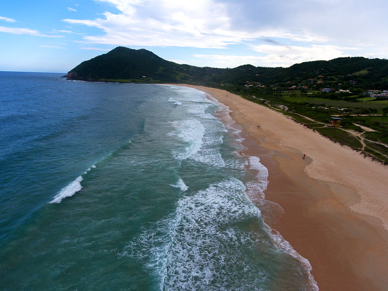 Praia do Silveira em Garopaba na Santa Catarina