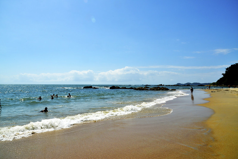 Praia Bacia da Vovó na Penha em Santa Catarina 