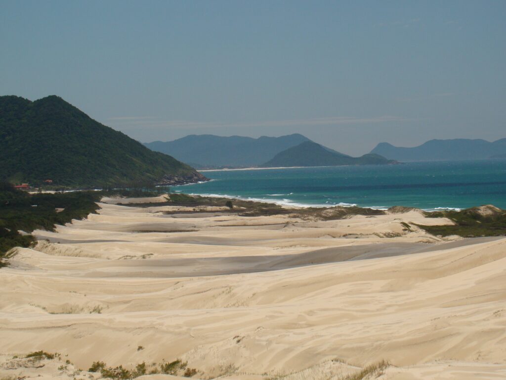 Praia de Siriú em Garopaba na Santa Catarina